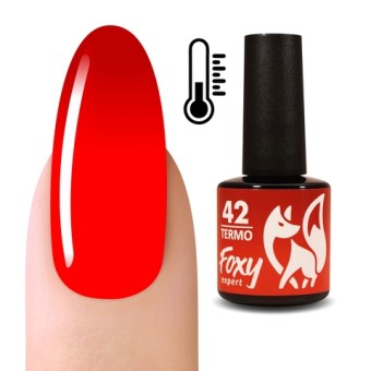 Гель-лак с термопереходом (Gel polish TERMO) #42, 8 ml, Foxy Expert Гель-лак с термопереходом (Gel polish TERMO) #42, 8 ml, Foxy Expert