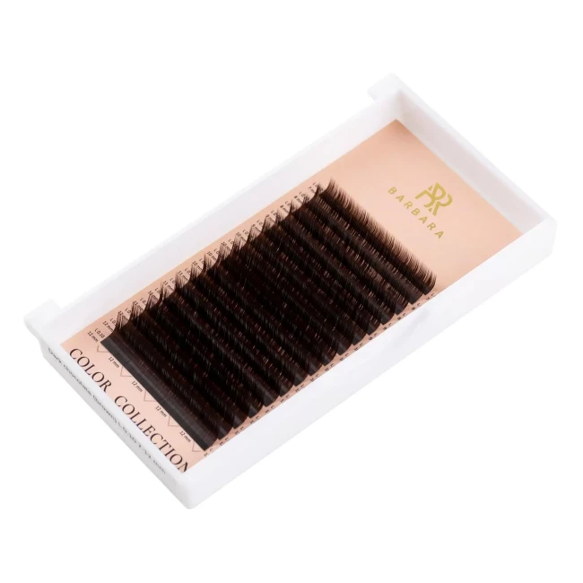 Тёмно-коричневые ресницы "Горький шоколад" BARBARA D 0.10 14mm 16 линий