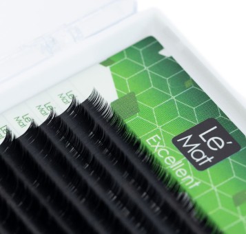 Ресницы черные Le Maitre "Excellent" 20 линий D 0.07 MIX 14-18 mm