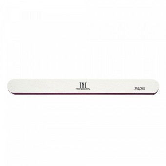 Пилка для ногтей тонкая 240/240 улучшенное качество (белая) в индив. упаковке (пласт. основа) TNL Пилка для ногтей тонкая 240/240 улучшенное качество (белая) в индив. упаковке (пласт. основа) TNL