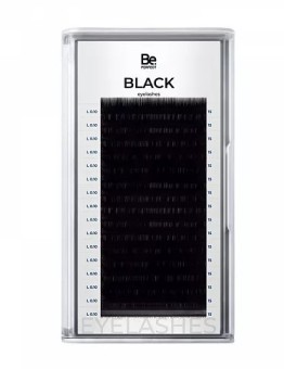 Черные ресницы Be Perfect L/0,10 15 mm, 16 линий