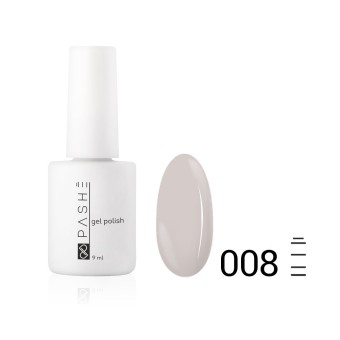 Цветной гель-лак PASHE №008 - "Ореховый крем", (9 мл) Цветной гель-лак PASHE №008 - "Ореховый крем", (9 мл)